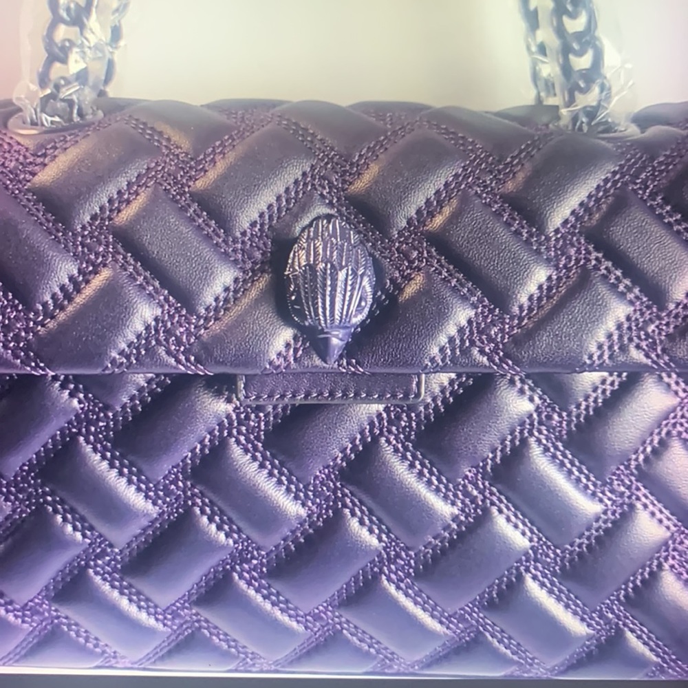 - KURT GEIGER LONDON KENSINGTON DRENCH LEATHER SHOULDER BAG - Picture 5 of 10